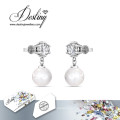 Destiny Jewellery Crystal From Swarovski New Pearl Set Pendant and Earrings